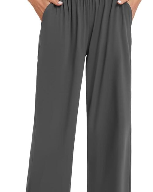 Women's High Waisted Wide Leg Yoga Sweatpants with Pockets