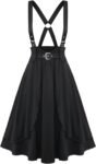 Plus Size Women's High Waisted A-Line Gothic Mini Skirt