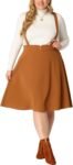 Plus Size Women's Detachable Strap Suspender Skirt
