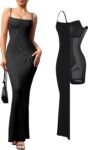 Women's Summer Maxi Shapewear Dress with Built-in Bra