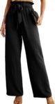 Women's Knot High Waist Wide Leg Work Pants