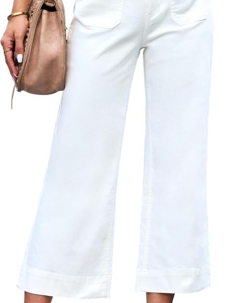 Women's Trendy High Waisted Cropped Flare Jeans