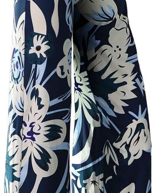 Women's Stretchy High Waist Wide Leg Lounge Palazzo Pants