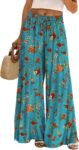 Women's High Waist Wide Leg Floral Boho Palazzo Pants